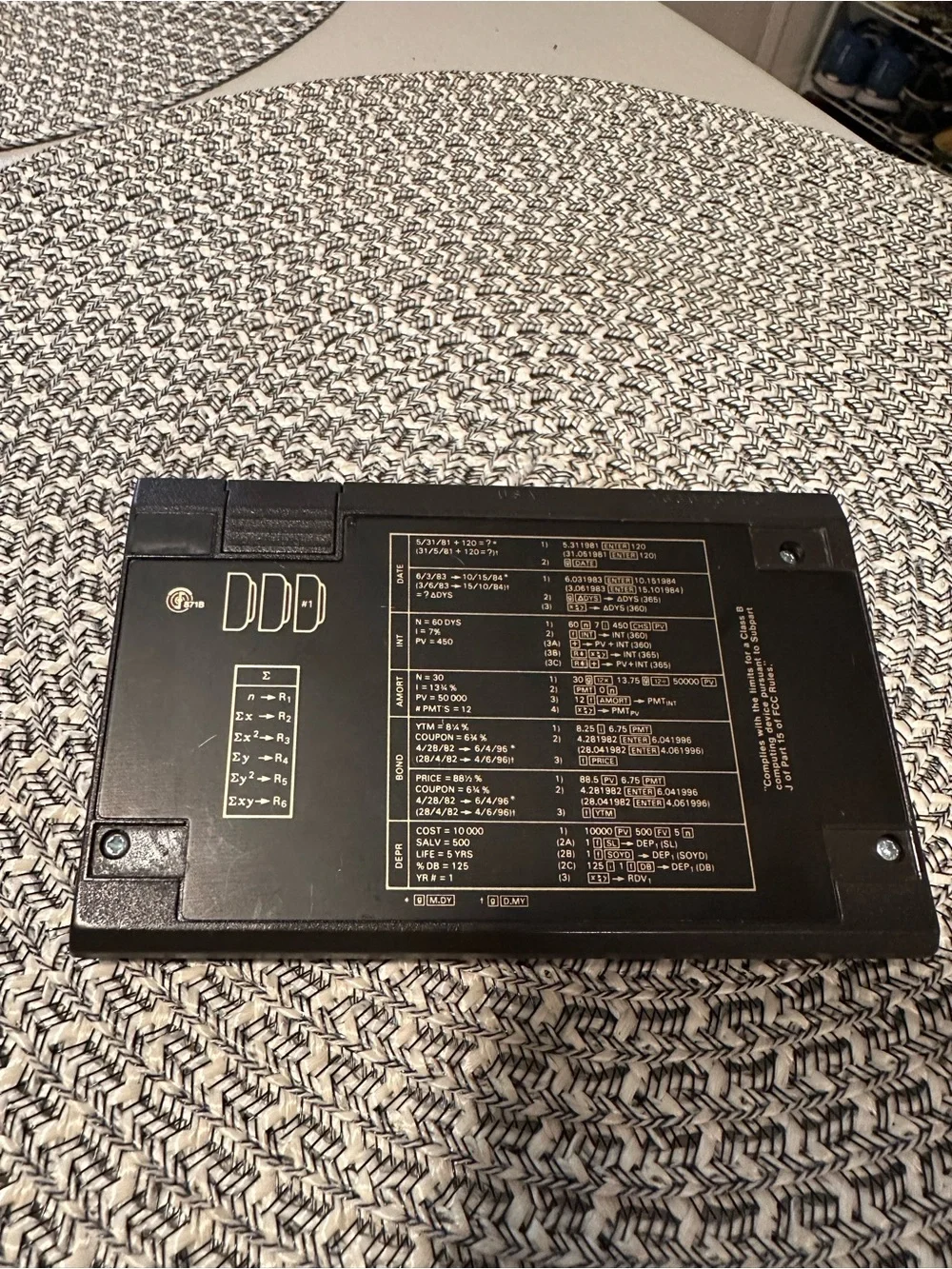 Vintage HP 12C Financial Calculator (1986)